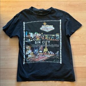 Las Vegas Graphic Black T-Shirt